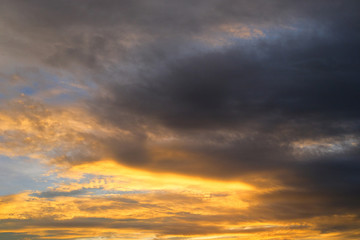 Fototapeta premium Sunset in Jeju Island, South Korea.