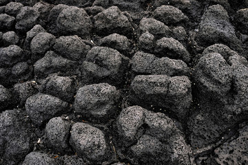 Volcanic stone in Jeju Island, South Korea.