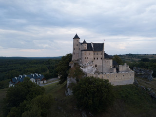 Fototapeta na wymiar Castle Bobolice Mirow Jura Upland Cracow Krakow Czestochowa