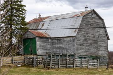 B&acirc;timent de ferme, Cantons de l'Est, Estrie, Qu&eacute;bec Canada