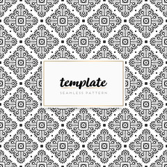 Background mandala seamless pattern vector