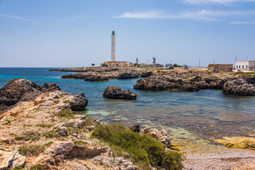 Fototapeta na wymiar Lighthouse in Favignana, Sicily