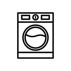 washing machine icon design, flat style icon collection