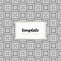 Background mandala seamless pattern vector