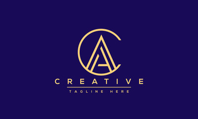 Modern letters AC, A&C Logo Design Template Vector.