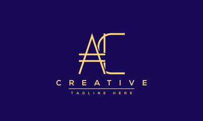 Modern letters AC, A&C Logo Design Template Vector.