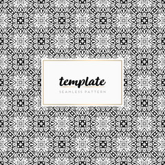 Background mandala seamless pattern vector