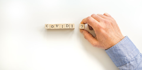 Covid 19 and coronavirus disease conceptual image.