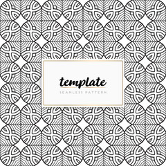 Background mandala seamless pattern vector