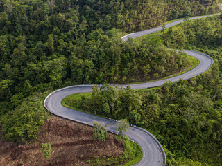 high view from drone