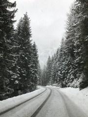 Winterliche Landschaft in den Bergen, K&auml;rnten