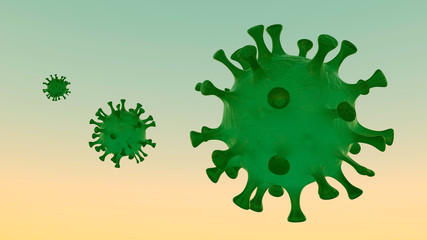 Corona Virus coronavirus covid19 covid-19 3D illustration