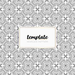 Background mandala seamless pattern vector