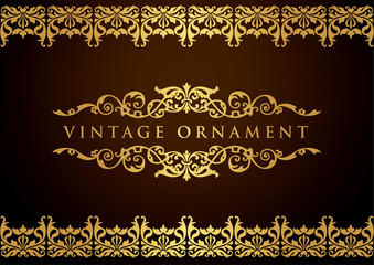 vintage floral frame