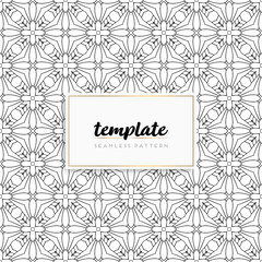 Background mandala seamless pattern vector