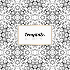 Background mandala seamless pattern vector