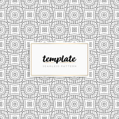 Background mandala seamless pattern vector