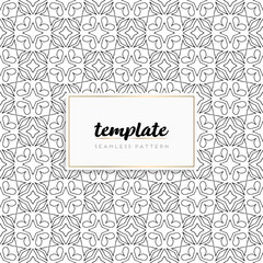 Background mandala seamless pattern vector