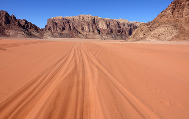 Paysage du Wadi Rum en Jordanie