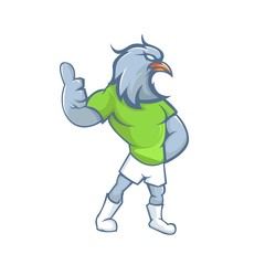 Eagle mascot design with modern illustration concept style for sport team.