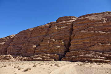Paysage du Wadi Rum en Jordanie