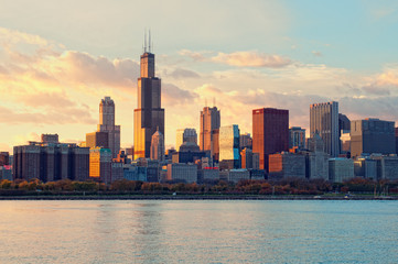 Fototapeta na wymiar Chicago cityscape