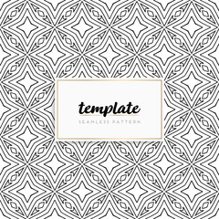 Background mandala seamless pattern vector