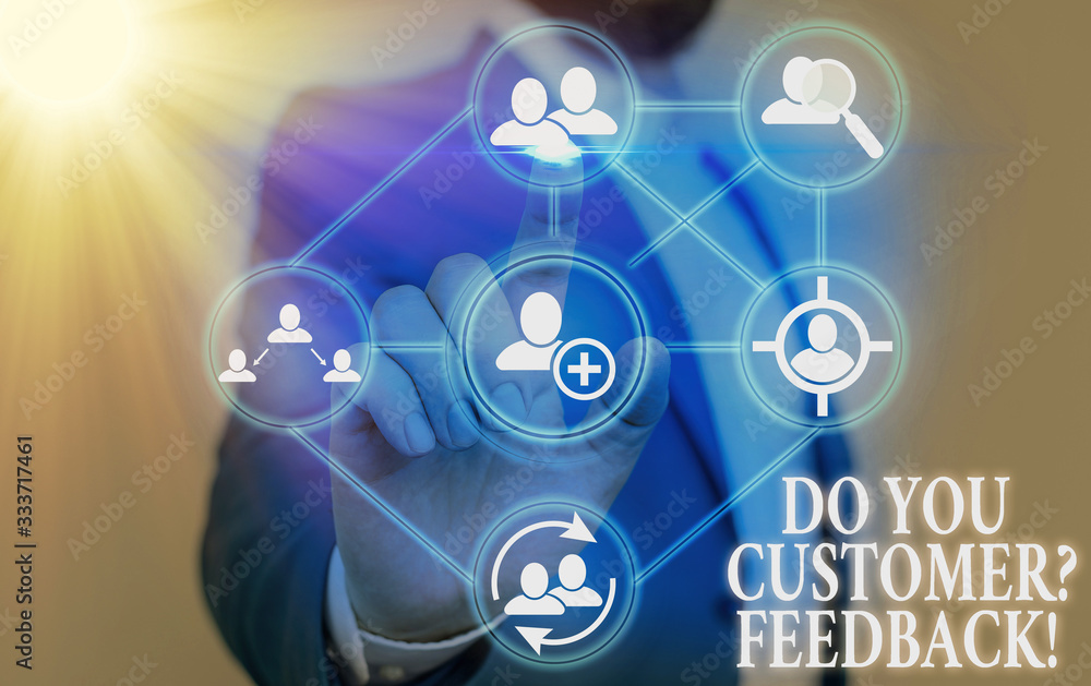 Poster writing note showing do you know your customer question. business concept for service identify clien