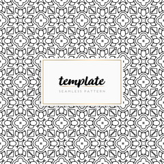 Background mandala seamless pattern vector