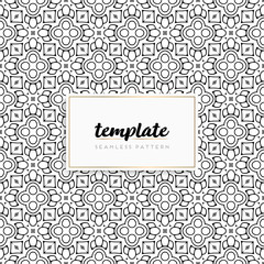 Background mandala seamless pattern vector