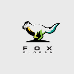 fox logo design vector abstract illustrator