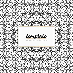 Background mandala seamless pattern vector