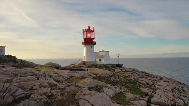 Coastal lighthouse. Lindesnes Lighthouse is a coastal lighthouse at the southernmost tip of Norway.