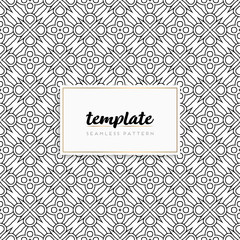 Background mandala seamless pattern vector