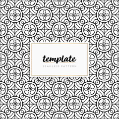 Background mandala seamless pattern vector