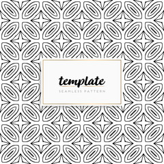 Background mandala seamless pattern vector