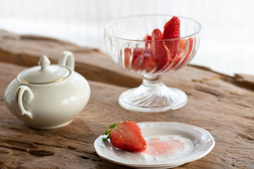 Fresas azucaradas