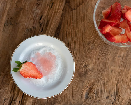 Fresas azucaradas