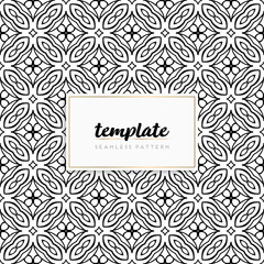 Background mandala seamless pattern vector