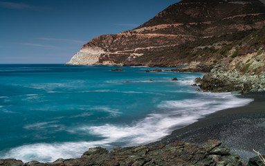 Fototapeta na wymiar Coastal scenery from Cap Corse
