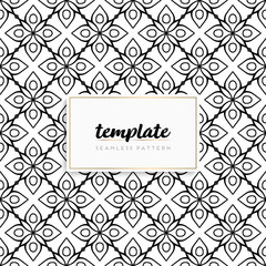 Background mandala seamless pattern vector