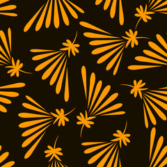 seamless pattern abstract chryshanthemums flower for background and texture