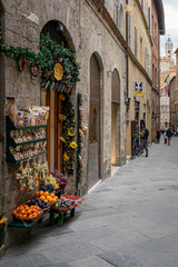 Fototapeta na wymiar A view of Siena Italy