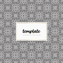 Background mandala seamless pattern vector