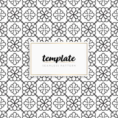 Background mandala seamless pattern vector