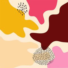 illustration vector EPS print abstract modern art plant botanical garden scandinavian nordic design setyle good for fashion or textile or cover or background or other