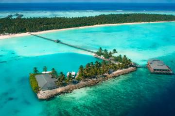 Maldives aerial view