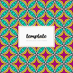 Background mandala seamless pattern vector