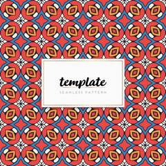 Background mandala seamless pattern vector