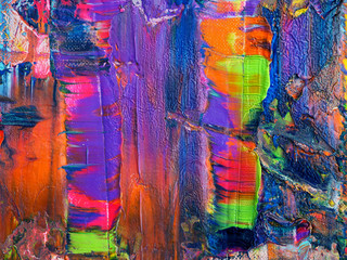  Colorful oil paint multicolor texture abstract background.